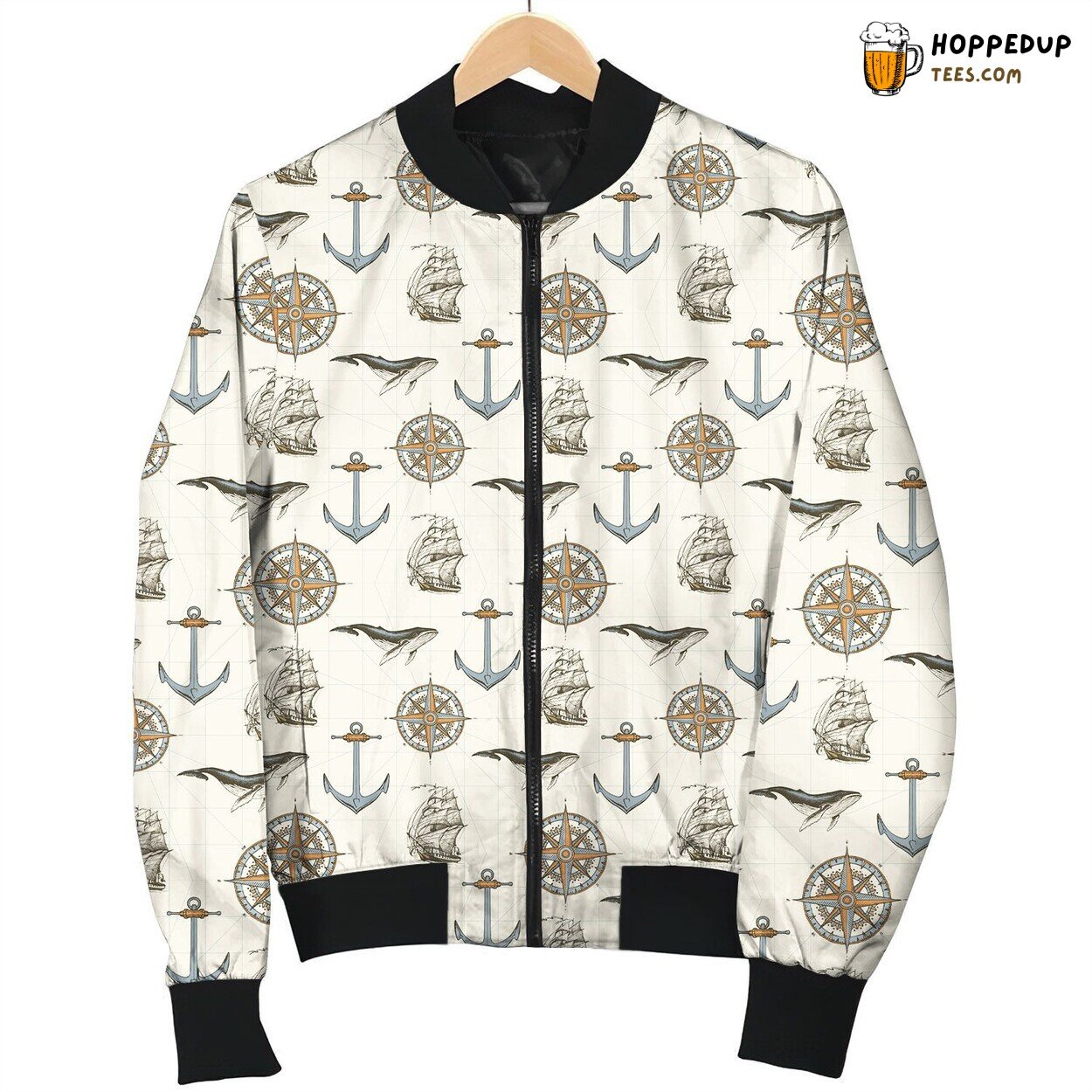 Compass Into The Ocean Bomber Jacket