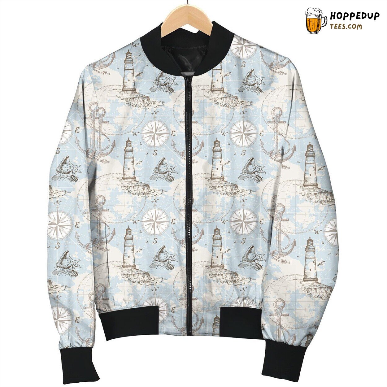 Compass Map Guard Bomber Jacket