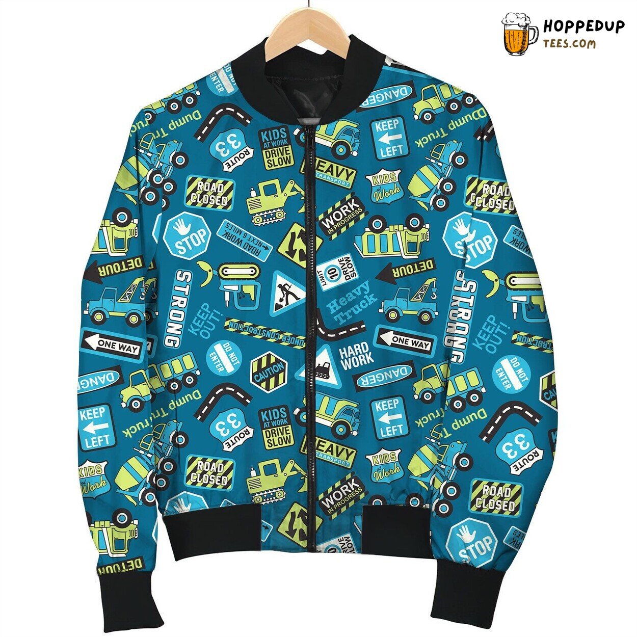 Construction Road Close Bomber Jacket