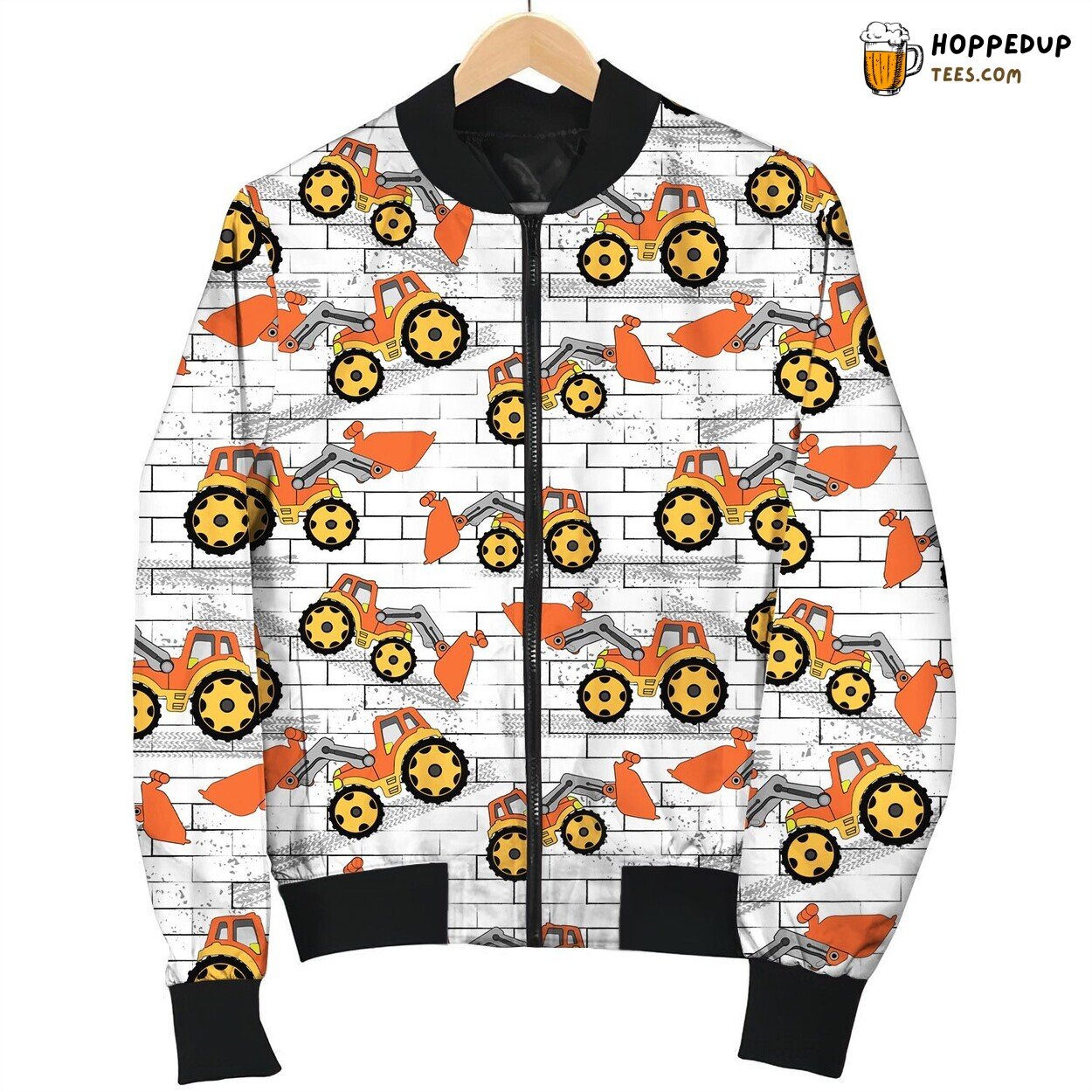 Construction Wall Truck Bomber Jacket