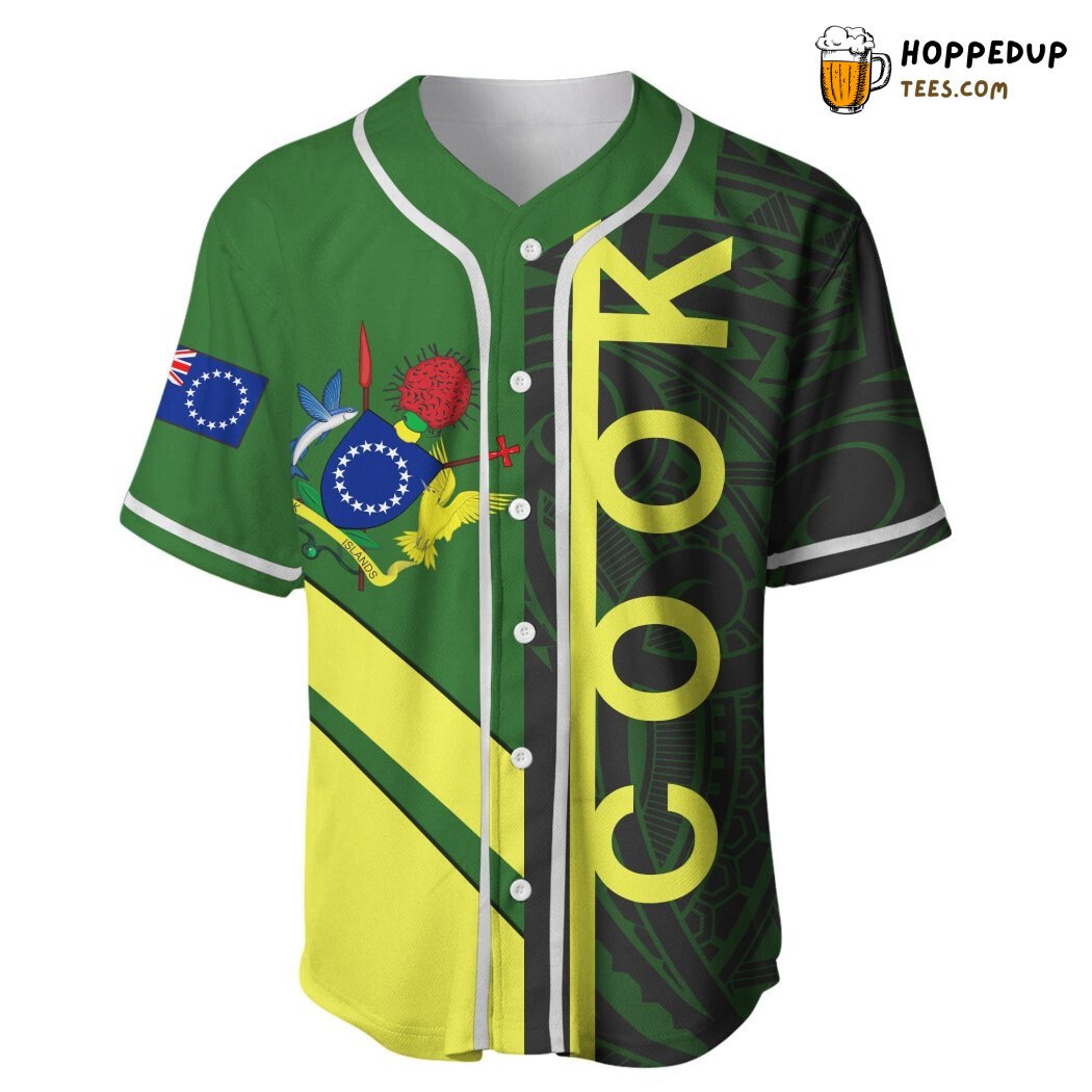 Cook Island Half Concept Baseball Tee Jersey Shirts 3D