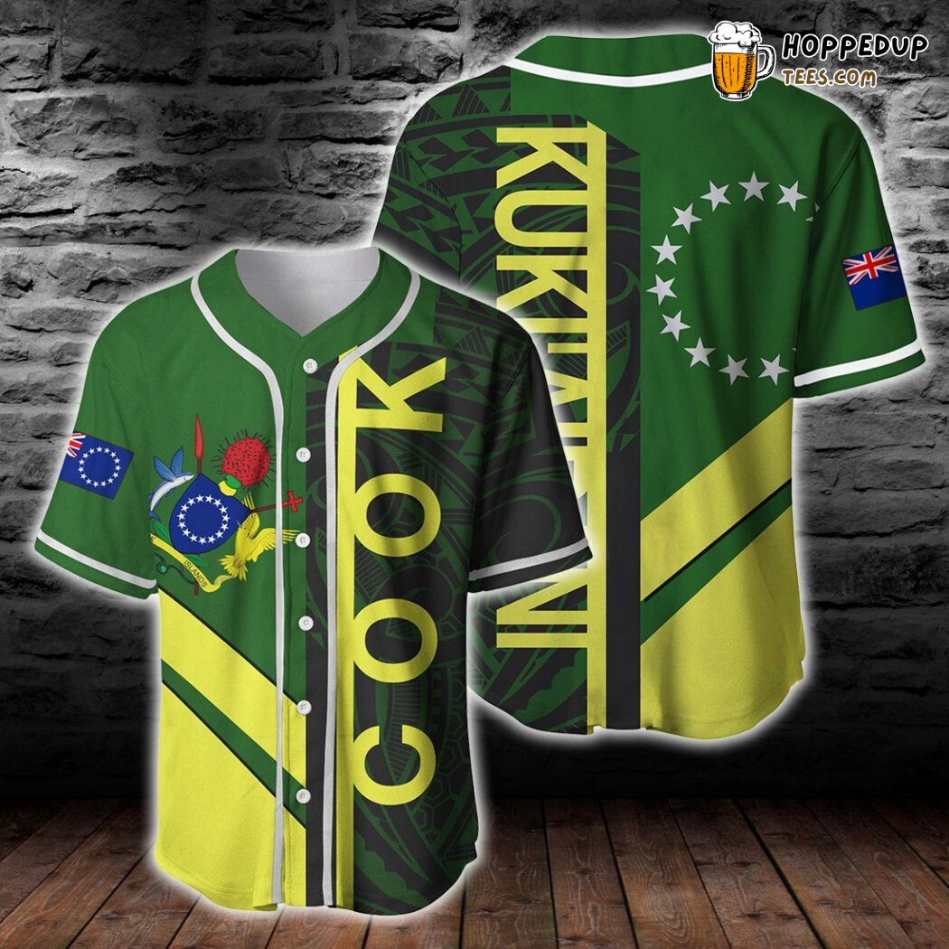 Cook Island Half Concept Baseball Tee Jersey Shirts 3D