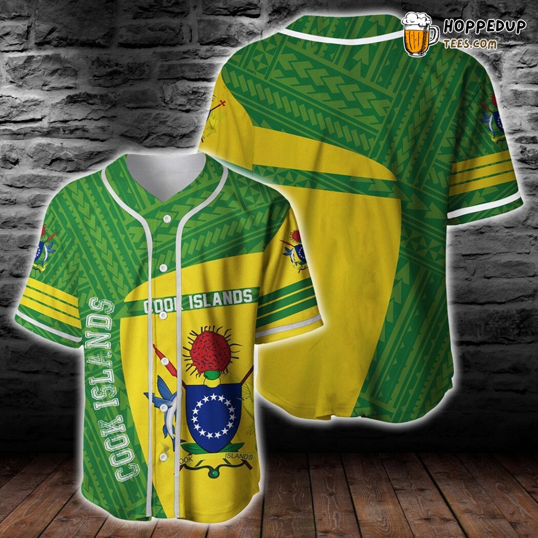 Cook Islands Polynesia Sport Premium Style Baseball Tee Jersey Shirts 3D