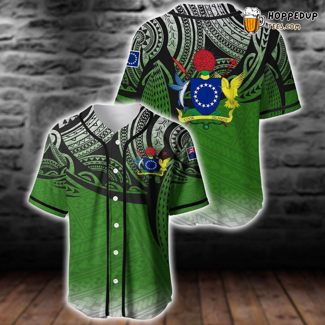 Cook Islands Polynesian Baseball Tee Jersey Shirts 3D