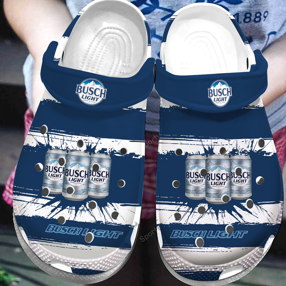 Cool Busch Light Blue Comfy Clogs Shoes by HU