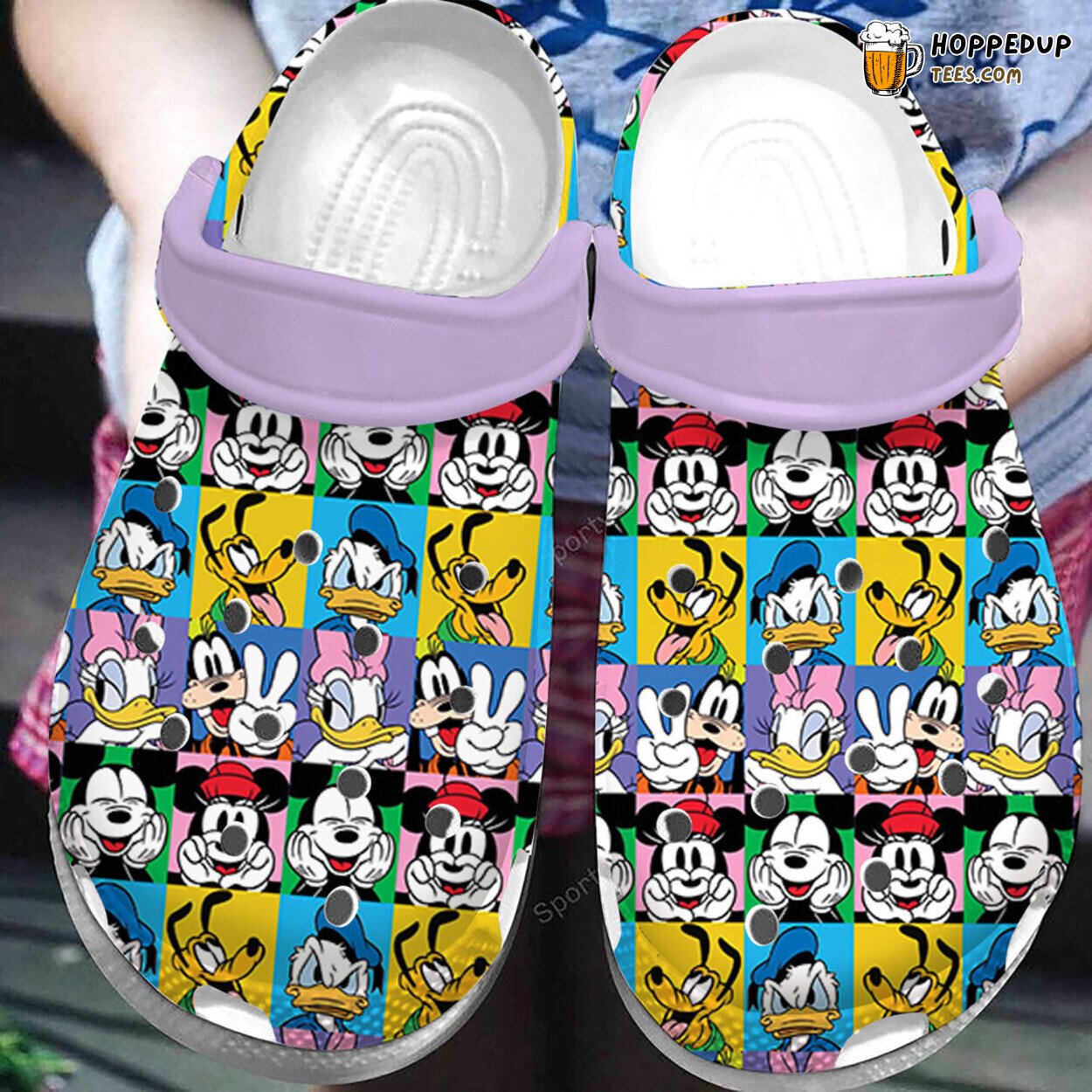 Cool Mickey Mouse Character Themed Comfortable Unique Clog Shoes