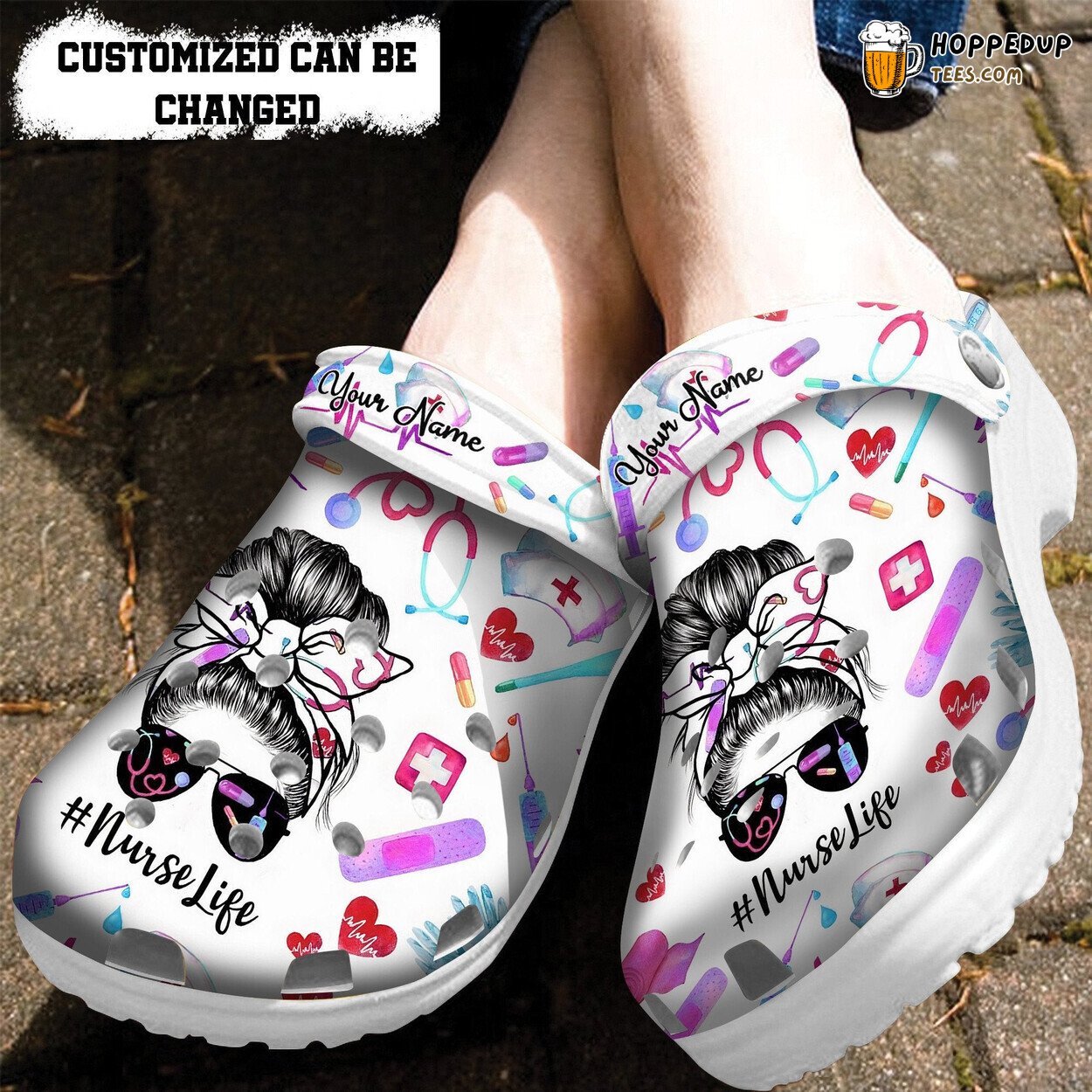 Cool Nurse Life Birthday Gift Wife Daughter Mom Custom Clogs