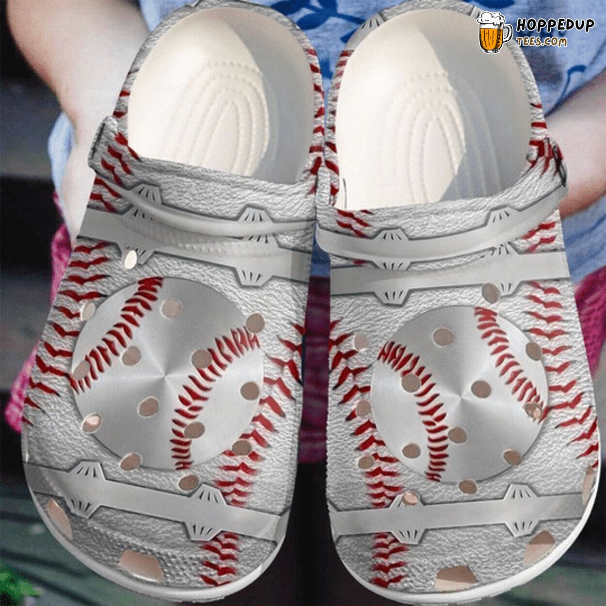 Cool Steel Baseball Theme Comfortable Clogs Athletic Inspired Footwear