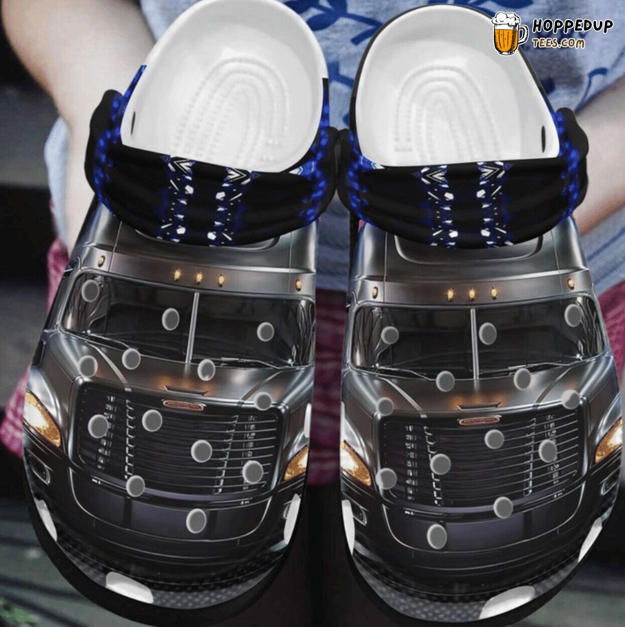 Cool Truck Themed Clogs Shoes Unique Automotive Lovers Comfortable Design