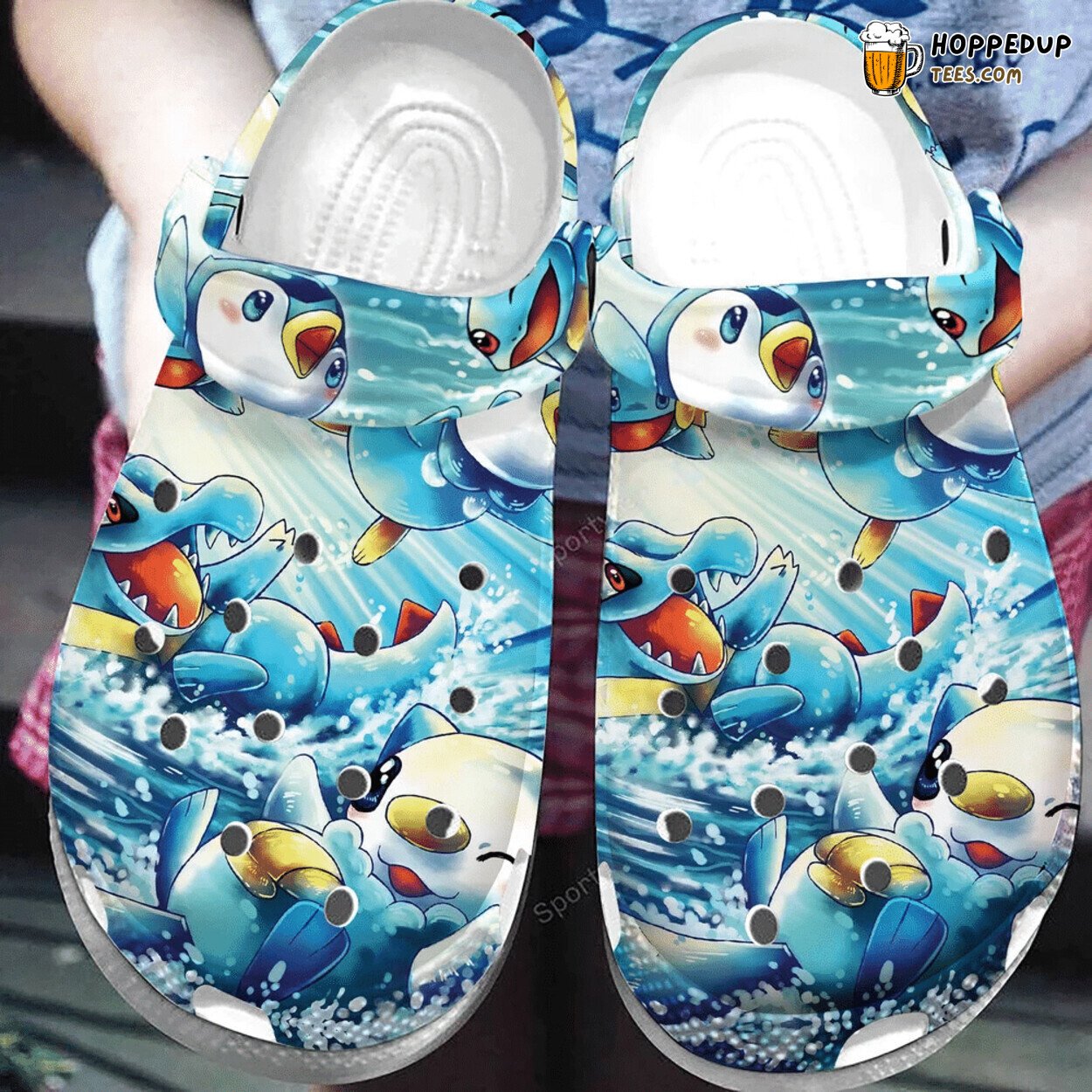 Cool Water Pokemon Themed Clogs Shoes Unique Anime Fans Comfortable Gift