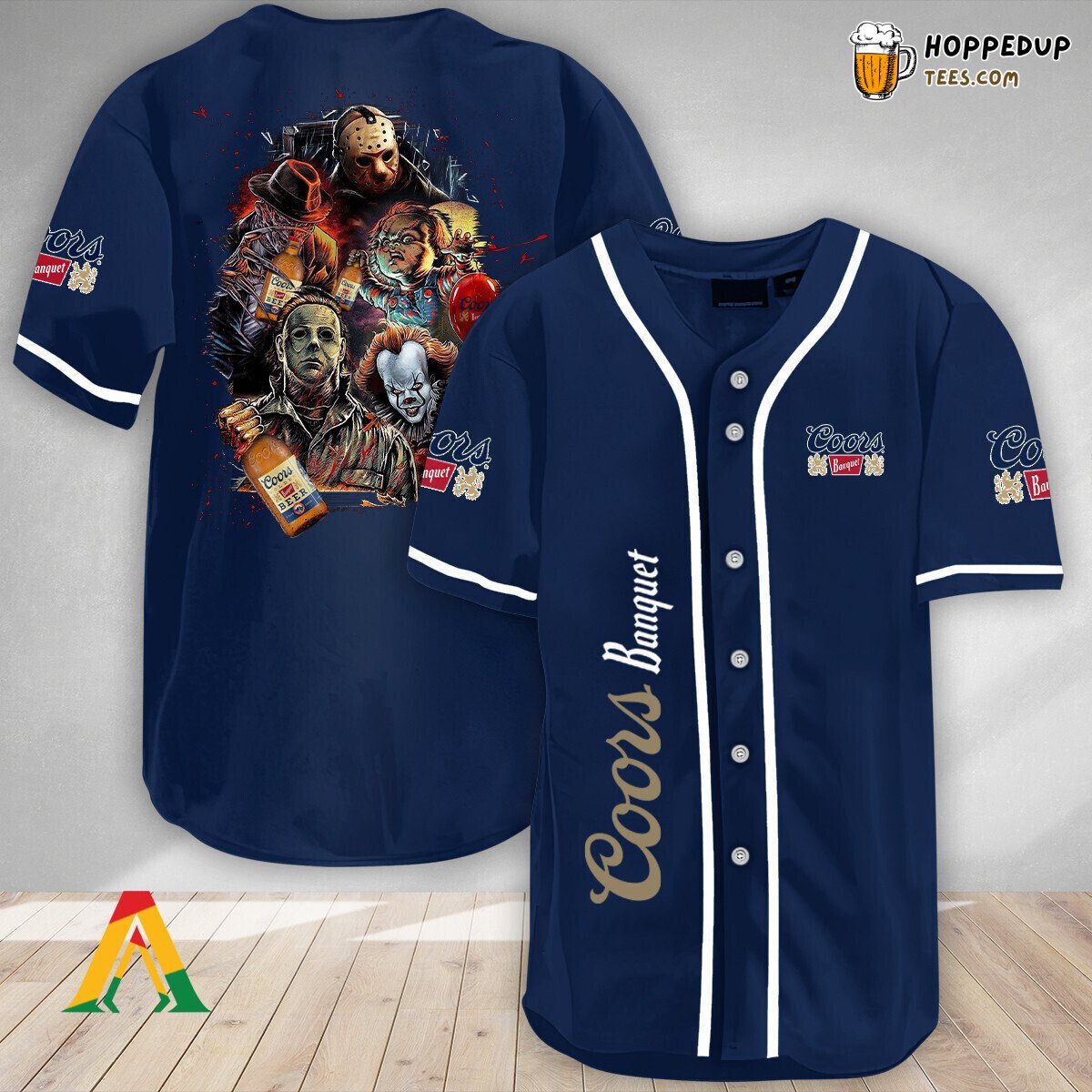 Coors Banquet Halloween Horror Characters Unique Baseball Jersey Wear