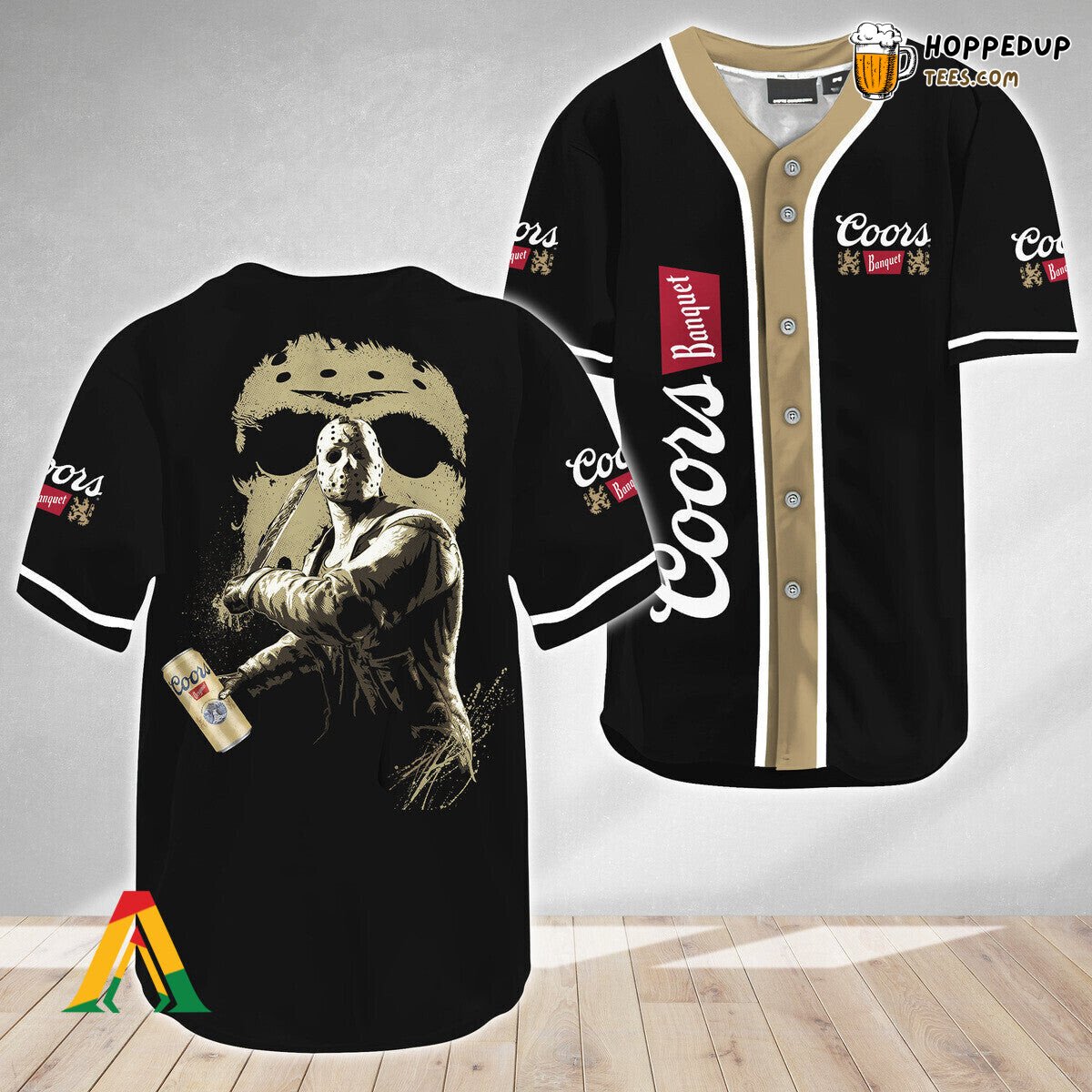 Coors Banquet Jason Voorhees Friday The 13th Baseball Jersey Design