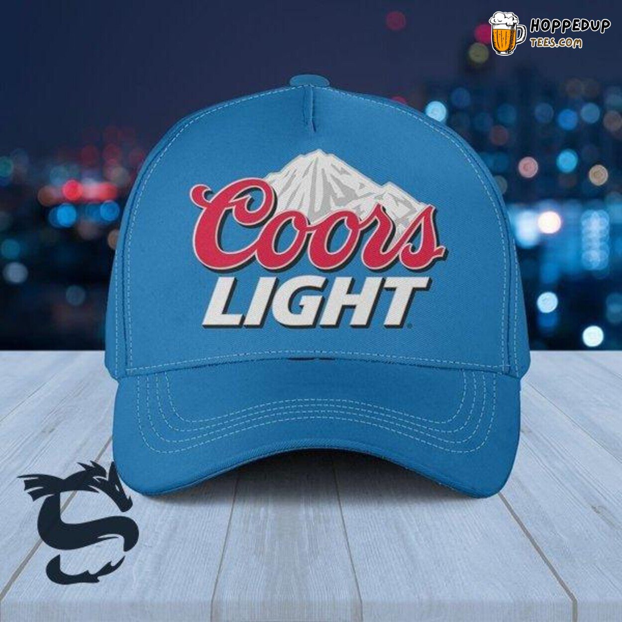 Coors Light Basic Cap Refreshing Beer Mountain Cold Blue Style