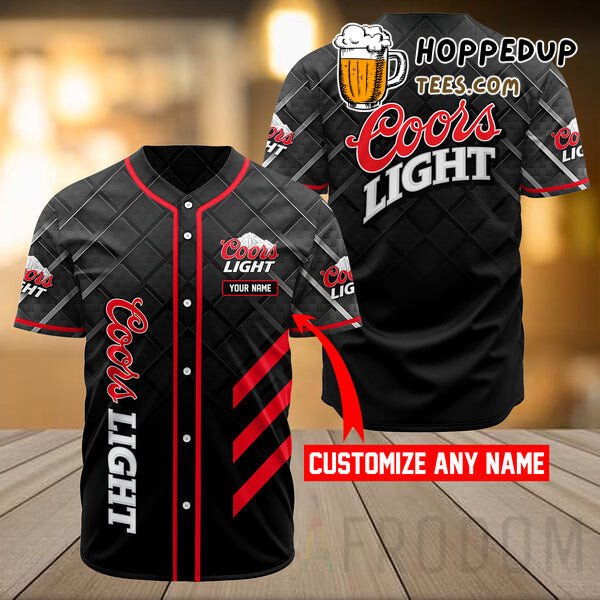 Coors Light Beer Vintage Inspiration Baseball Jersey Personalized Unique