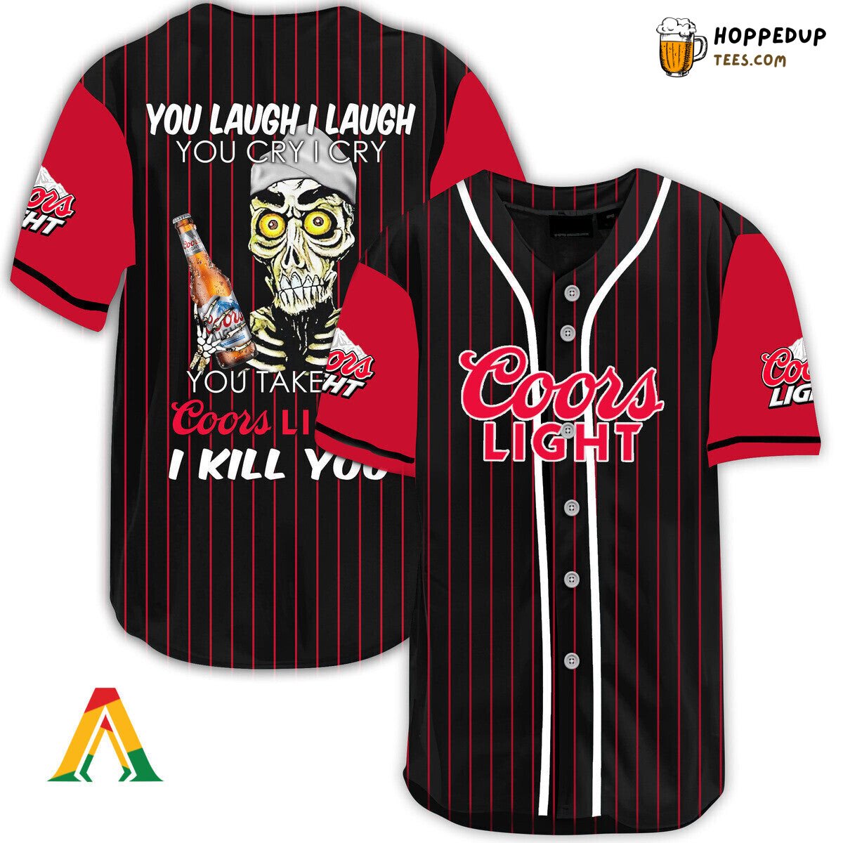 Coors Light Defender Baseball Jersey Unique Laugh Cry Themed Design Look