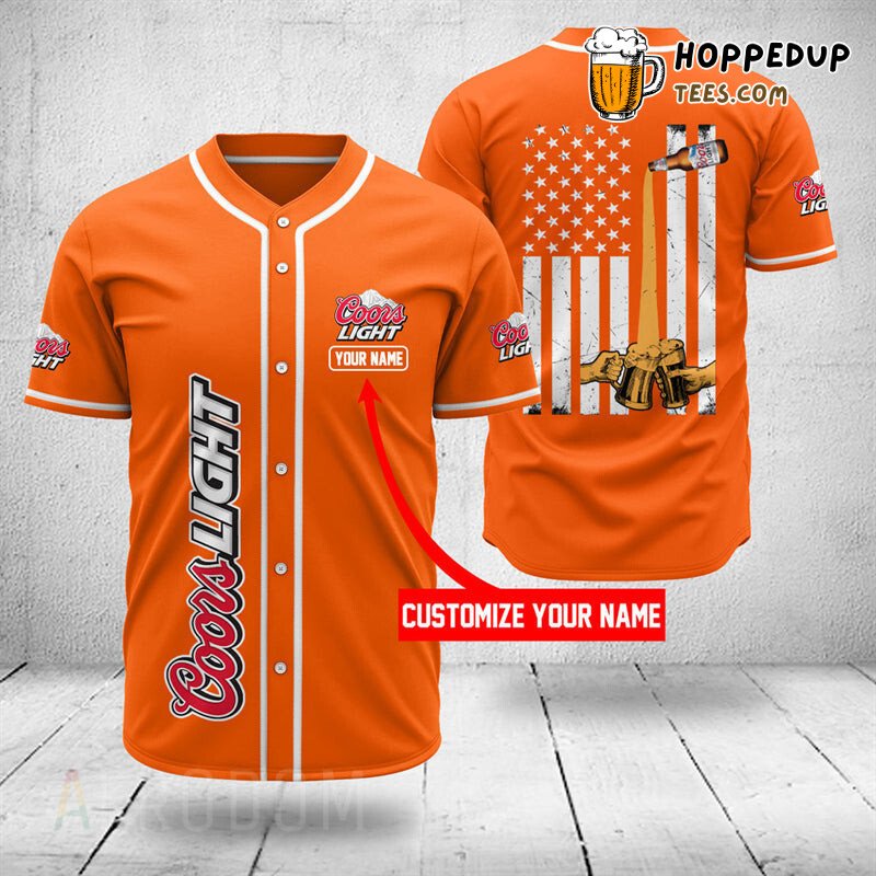 Coors Light Inspired Baseball Jersey Personalized Unique Design Look 2