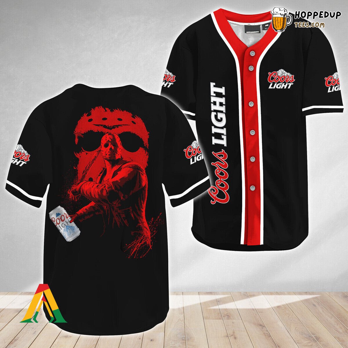 Coors Light Inspired Jason Voorhees Friday The 13th Baseball Jersey