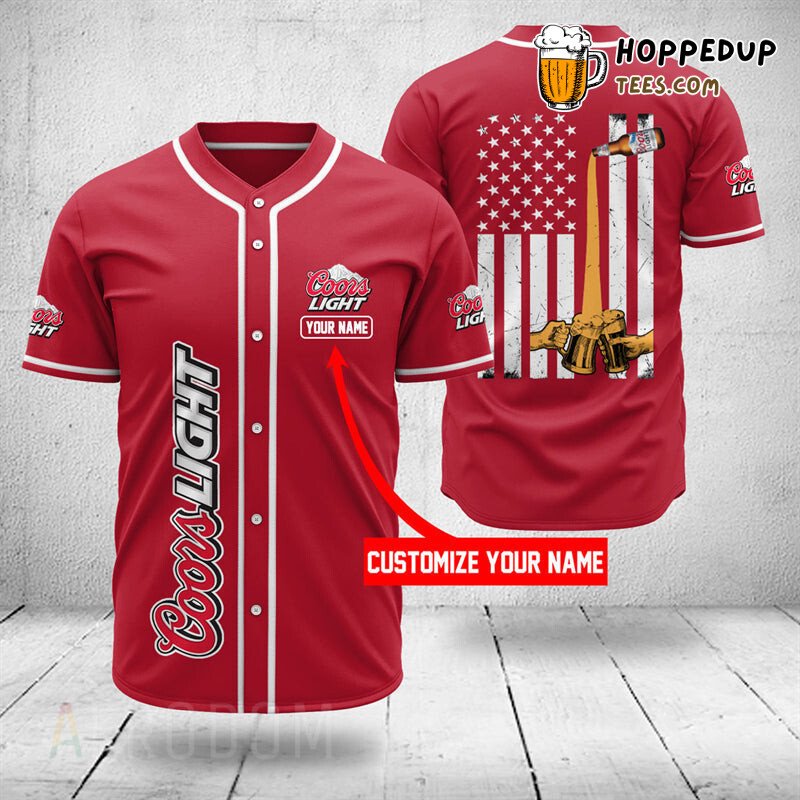 Coors Light Inspired Unique Baseball Jersey Personalized Design Edition 2