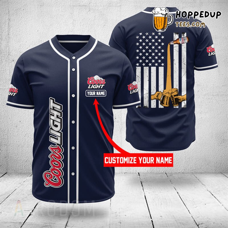 Coors Light Inspired Unique Baseball Jersey Personalized Distinctive Style