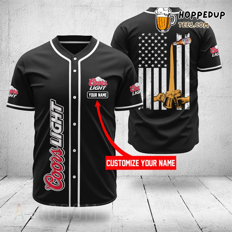 Coors Light Tribute Emblematic Personalized Baseball Jersey Design