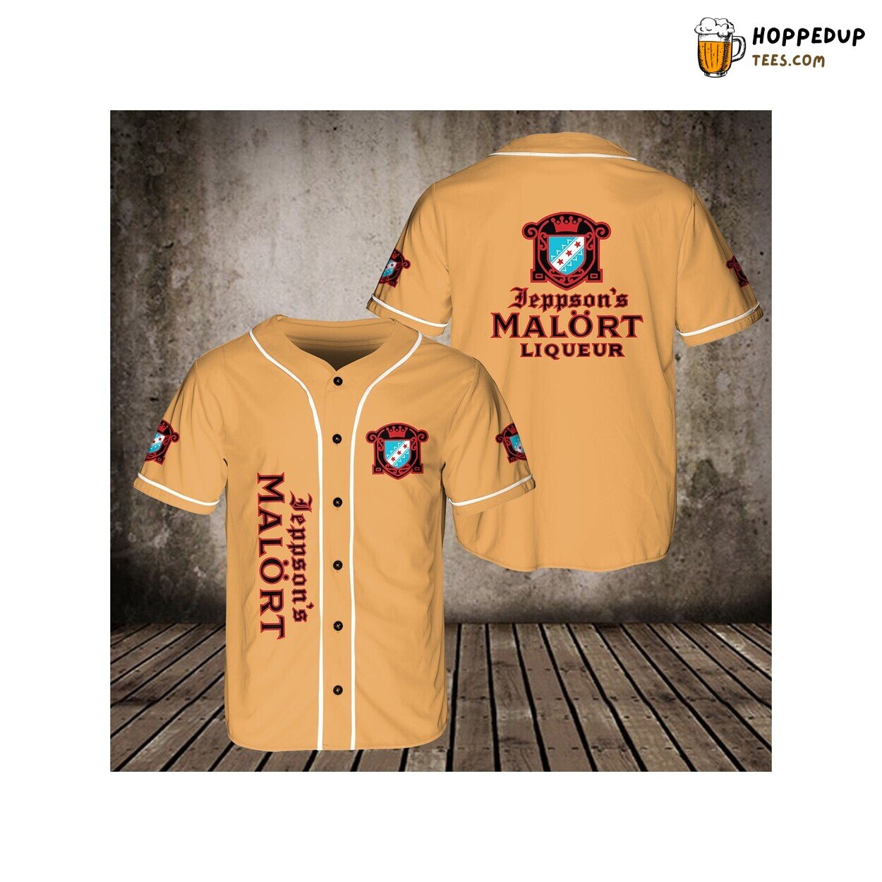 Coral Jeppsons Malort Baseball Jersey Beer Lovers Vodka 3D Unisex Gift Friends