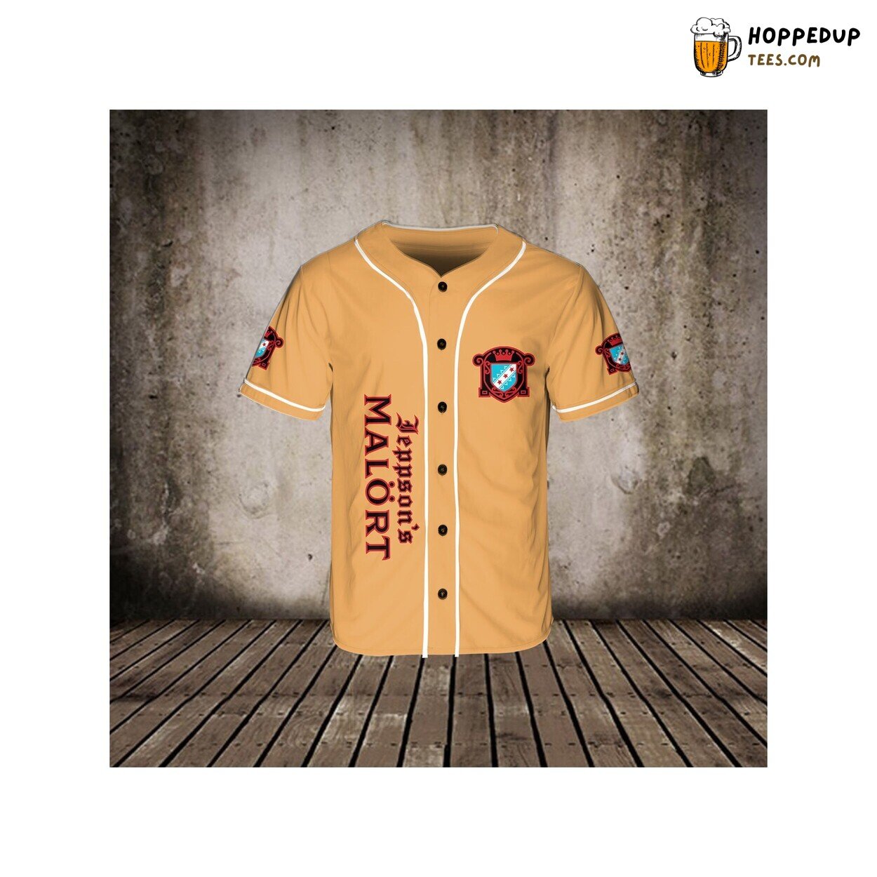 Coral Jeppsons Malort Baseball Jersey Beer Lovers Vodka 3D Unisex Gift Friends