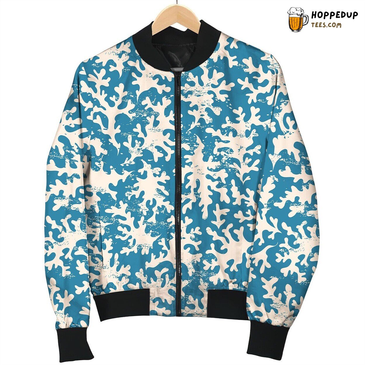 Coral Under Ocean Bomber Jacket