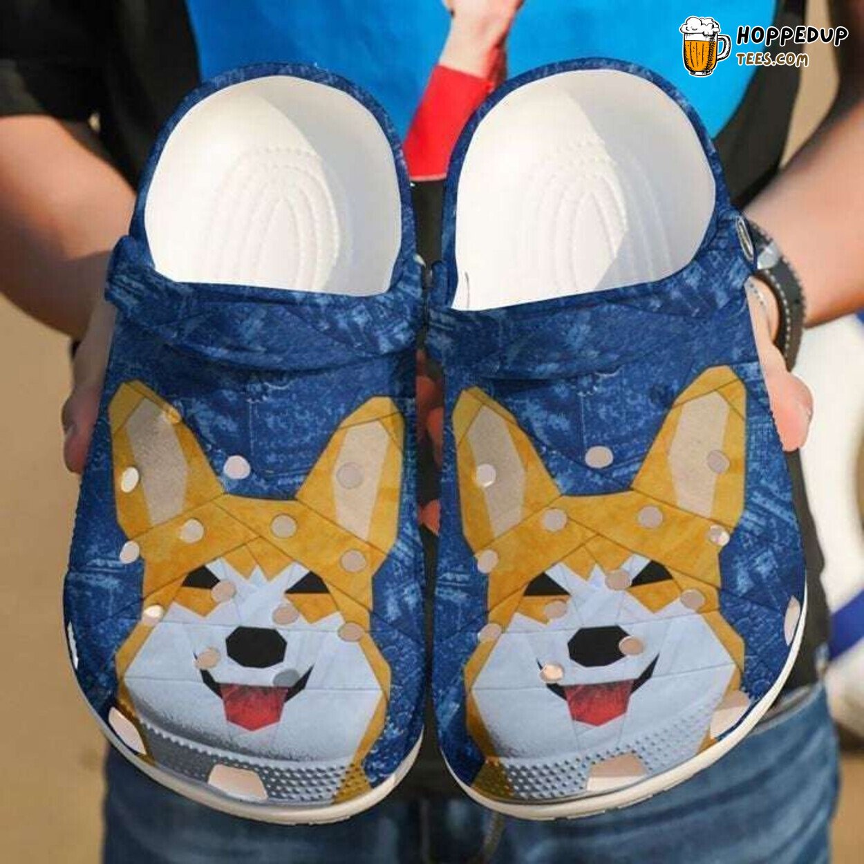 Corgi Dog Animal Theme Comfortable Unique Rubber Clog Footwear