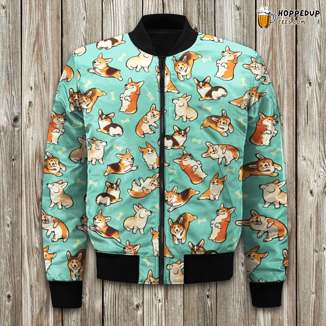 Corgi Dog Lovers Winter Bomber Jacket Luxuriously Padded Comfort Quality