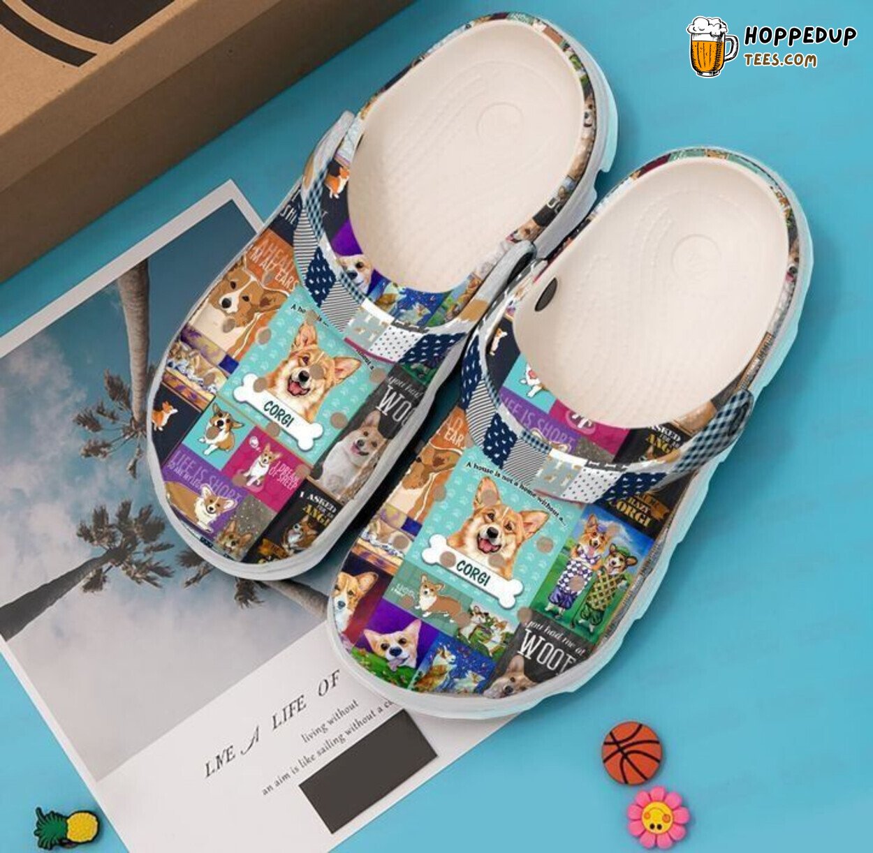 Corgi Lovers Themed Classic Comfortable Unique Design Clogs Shoes