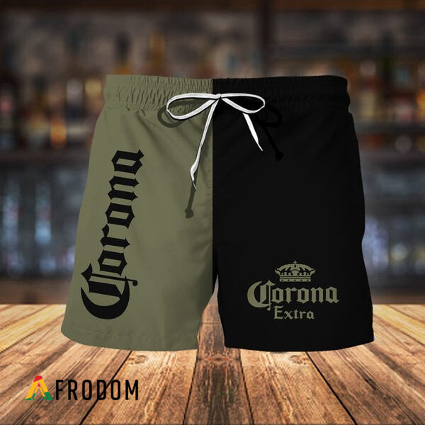 Corona Beer Themed Basic Hawaiian Shorts Style HU