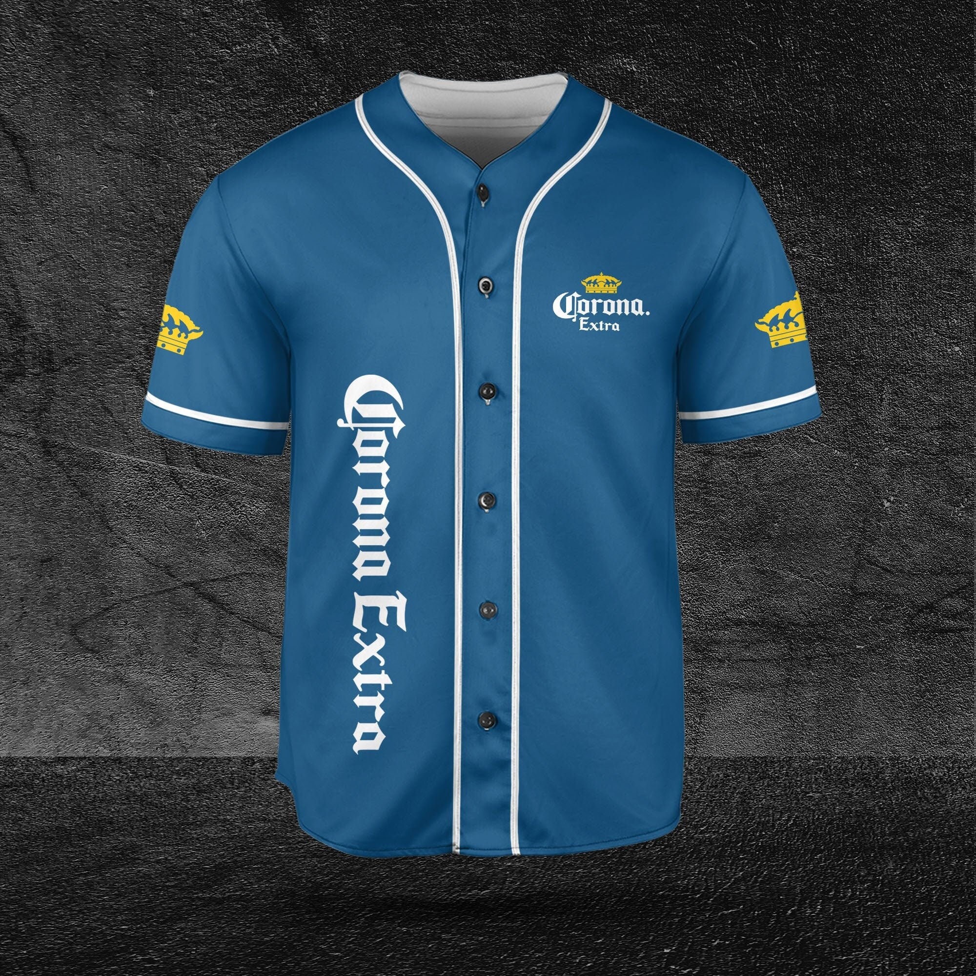 Corona Blue Baseball Jersey for Beer Lovers HU