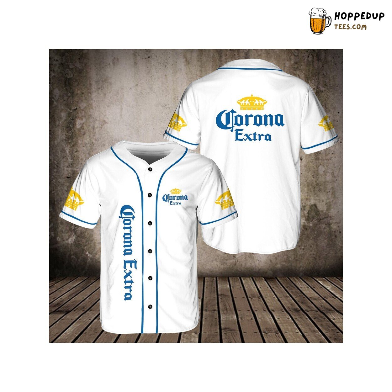 Corona Extra 3D Baseball Jersey Beverage Enthusiasts Shirt Exclusive