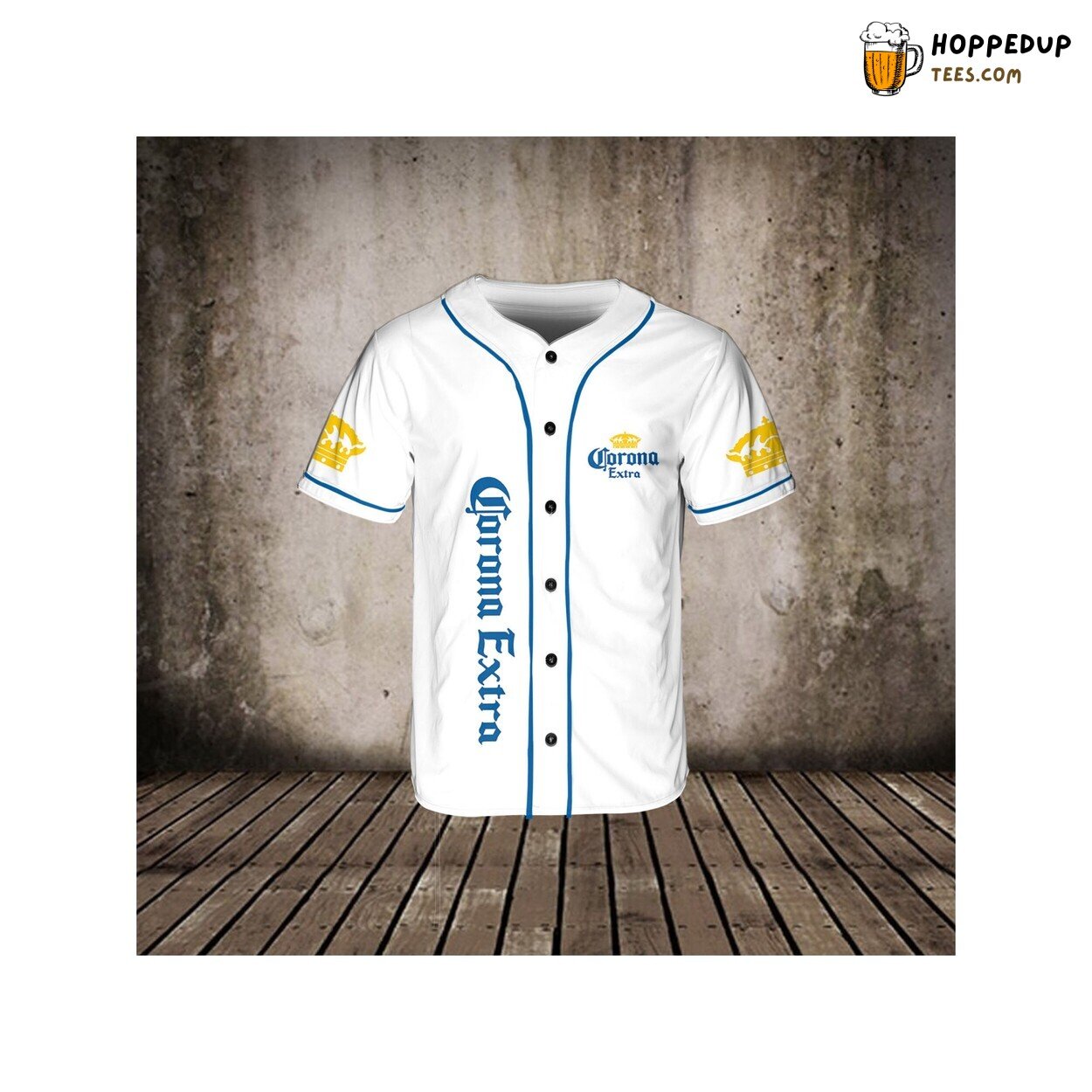 Corona Extra 3D Baseball Jersey Beverage Enthusiasts Shirt Exclusive