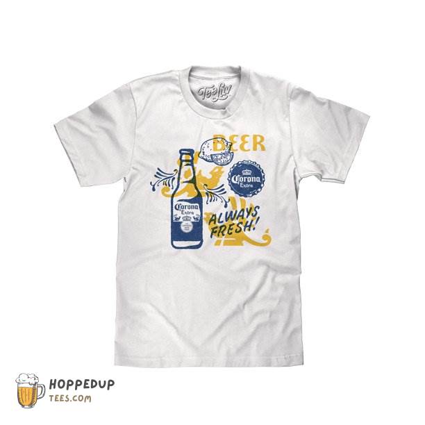 Corona Extra Always Fresh Faded Beer T-Shirt