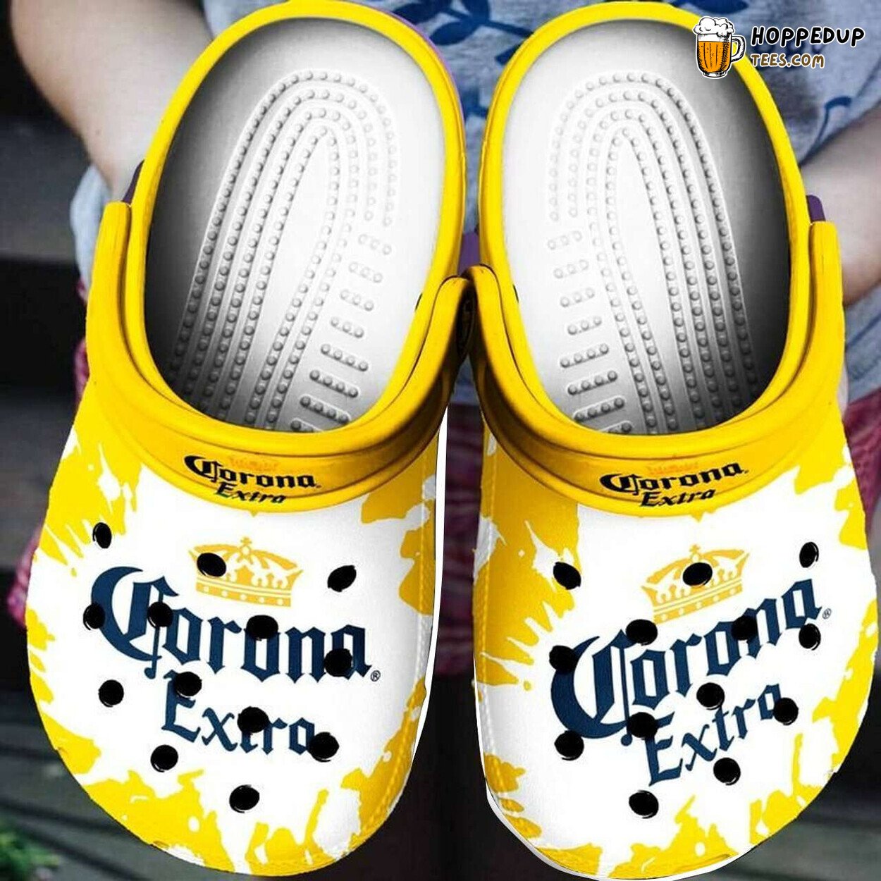 Corona Extra Beer Themed Comfortable Stylish Unique Clogs Shoes