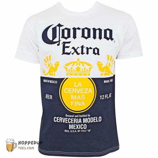 Corona Extra Bottle Label Tshirts