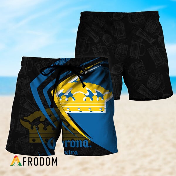 Corona Extra Esport Black Mix Doodle Shorts HU