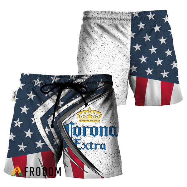 Corona Extra Fourth Of July Esports Hawaiian Shorts HU