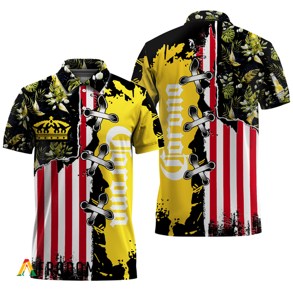 Corona Extra Fourth Of July Hawaiian Polo Shirt HU