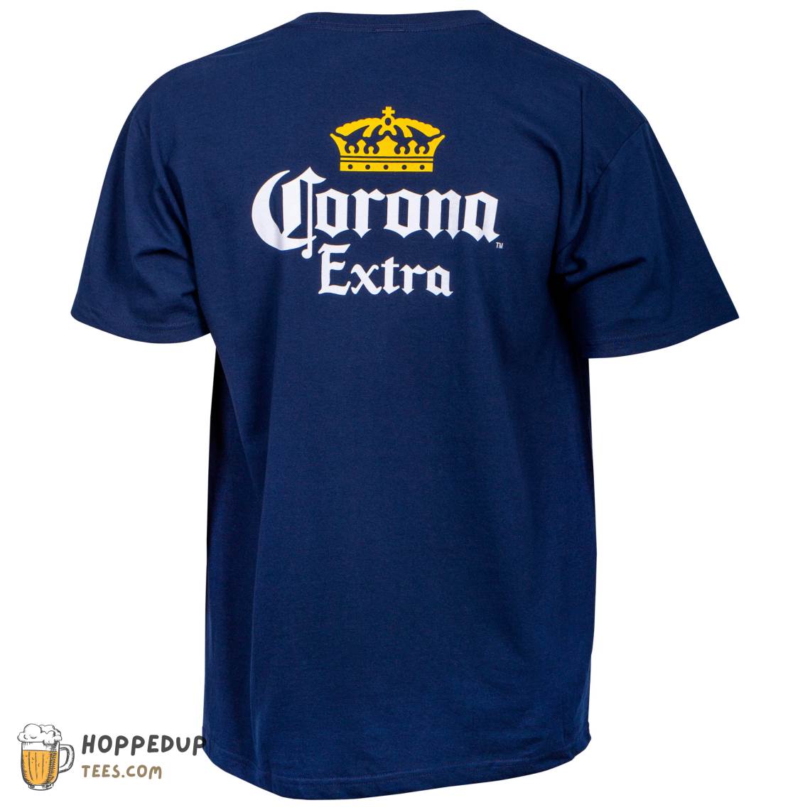 Corona Extra Front And Back Label Pocket Graphic Tee