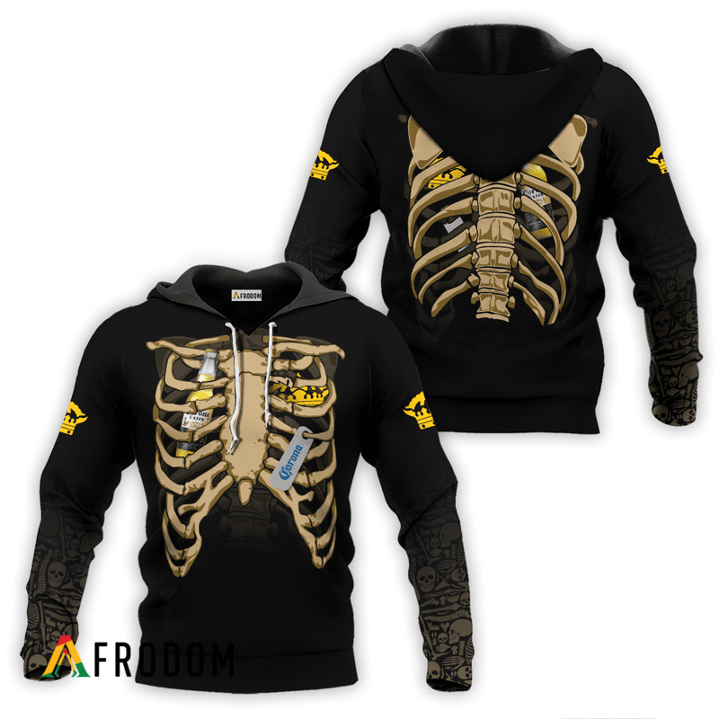 Corona Extra Halloween Ribcage Hoodie HU