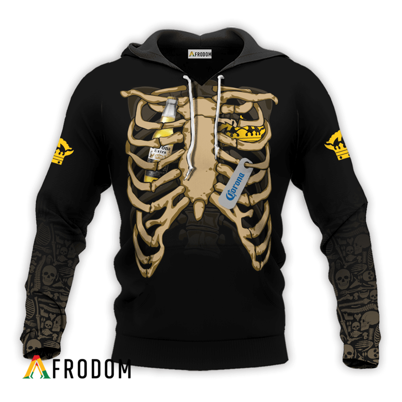 Corona Extra Halloween Ribcage Hoodie HU