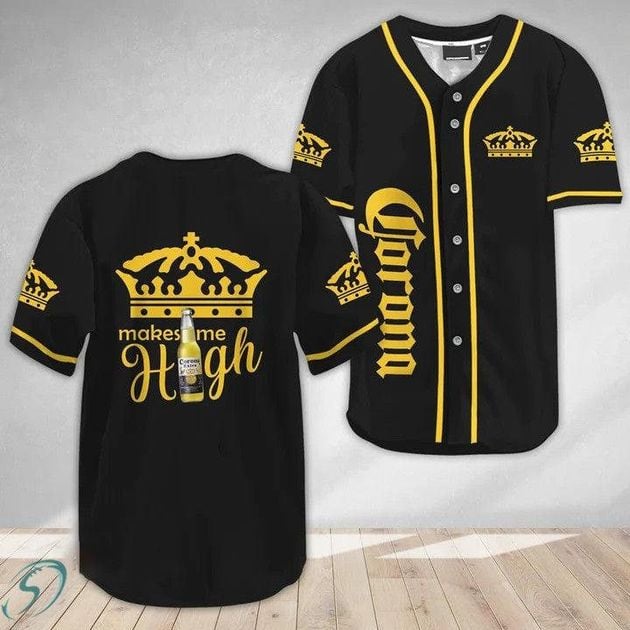 Corona Extra Make Me High Beer Baseball Jersey HU