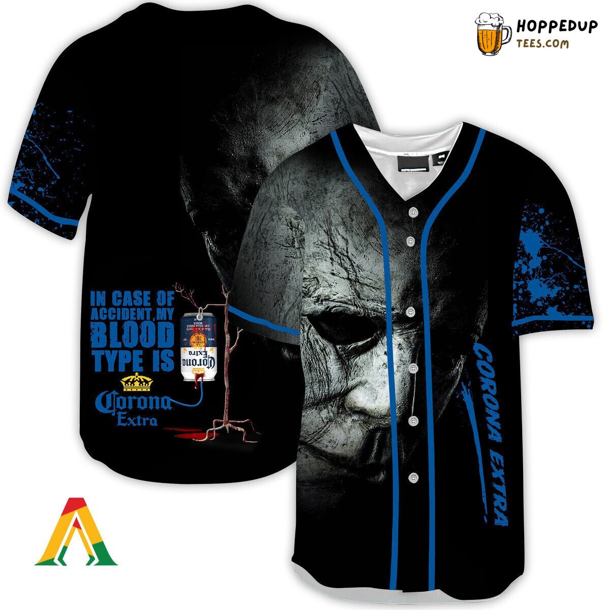 Corona Extra Michael Myers Halloween Horror Unique Baseball Jersey Theme