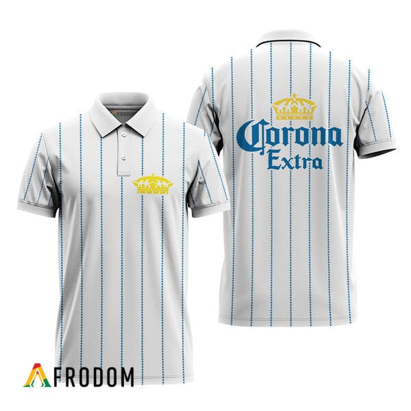 Corona Extra Polo With White Stripe Pattern HU