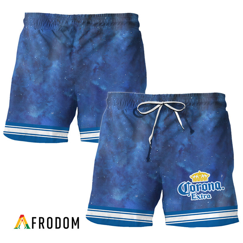 Corona Extra Star Print Bermuda Hawaiian Shorts HU