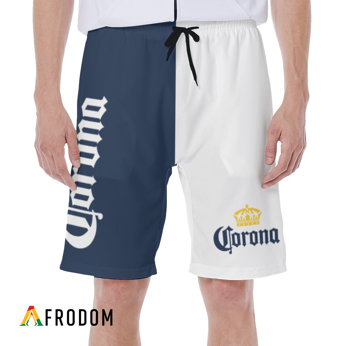 Corona-Themed Vintage Hawaiian Holiday Shorts HU