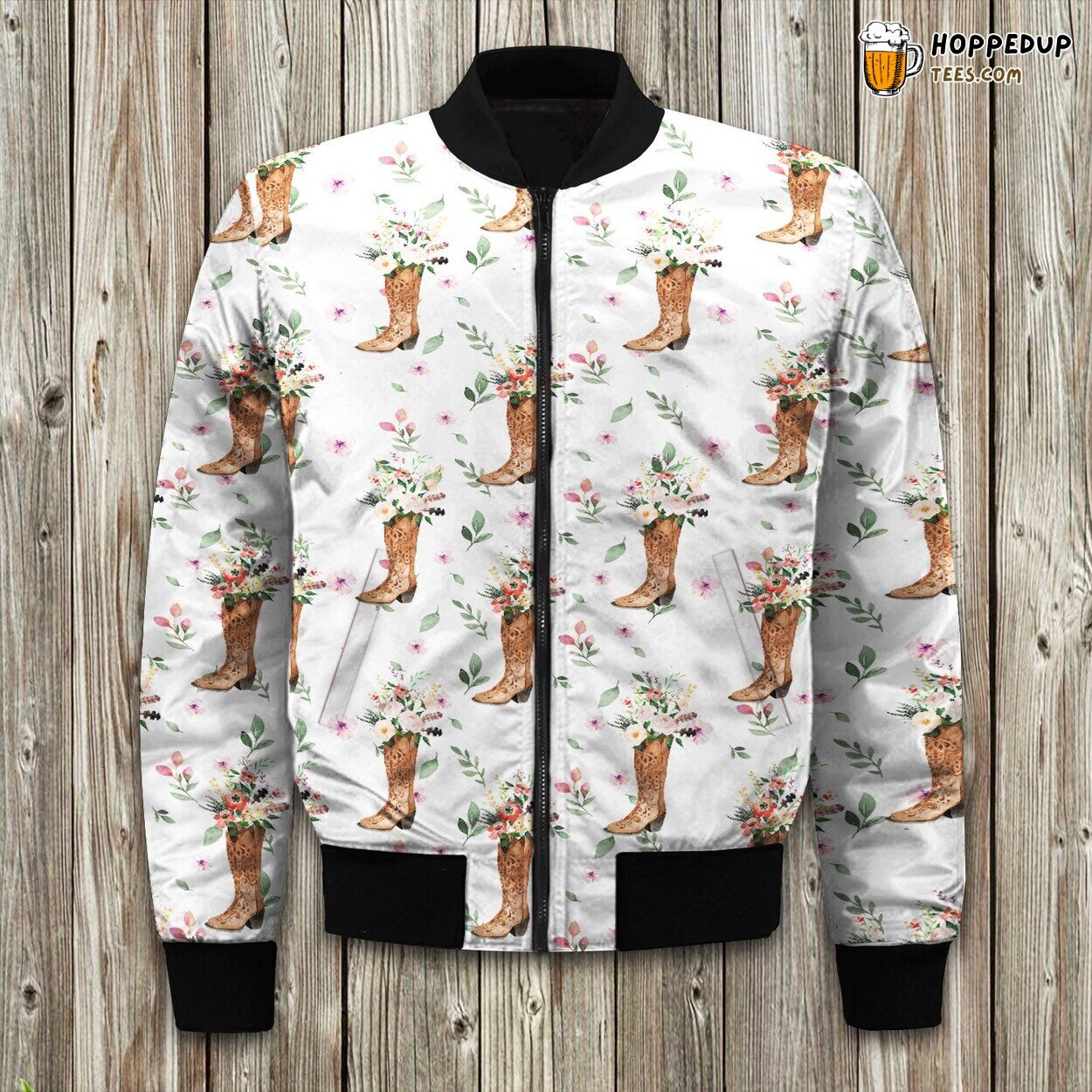 Country Life Cowboy Boots Bomber Jacket