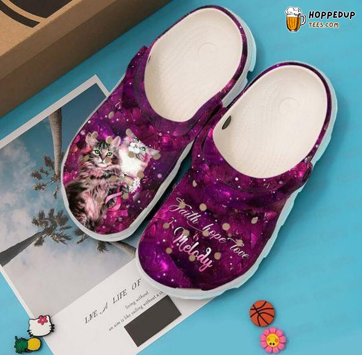 Couple Love Cat Personalized Comfortable Rubber Clog Shoes Gift